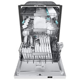 Samsung DW90F89T0U12 Bespoke 24 in. Top Control Smart Dishwasher with 38 dBA Sound Level, 3rd-Rack, Smart Dry with AutoRelease Door & Pocket Handle - White Glass