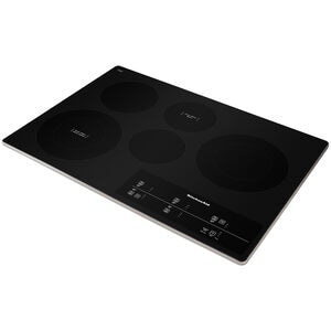KitchenAid KCES550HSS 30" Electric Cooktop 5 Element Glass Surface in Stainless Steel