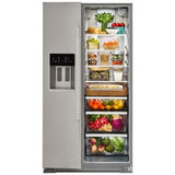 KitchenAid KRSC536RPS 36" 20.8 cu. ft. Counter Depth Side-by-Side Refrigerator with Ice & Water Dispenser - Fingerprint Resistant Stainless Steel