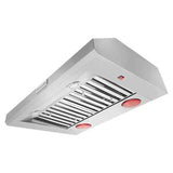 KitchenAid 36 in. Ducted Canopy Pro Style Style Range Hood with 4 Fan Speeds & 2 LED Lights - Stainless Steel