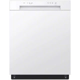 LG LDFC2423W 24 in. Built-In Dishwasher with Front Control, 52 dBA Sound Level, 15 Place Settings & 5 Wash Cycles - White