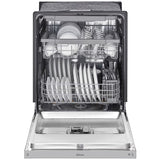 LG LDFN4542S 24 in. Front Control Dishwasher with 48 dBa Sound Level, 3rd-Rack, Dynamic Dry & Pocket - PrintProof Stainless Steel