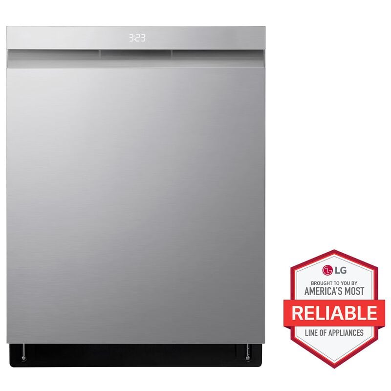 LG LDPH5554S 24 in. Top Control Smart Dishwasher with 46 dBa Sound Level, 3rd-Rack, Dynamic Heat Dry & Pocket - PrintProof Stainless Steel