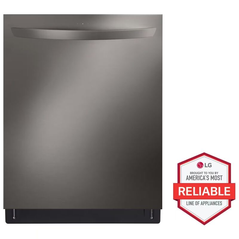 LG LDTH5554D 24 in. Top Control Smart Dishwasher with 46 dBa Sound Level & 3rd-Rack - PrintProof Black Stainless Steel
