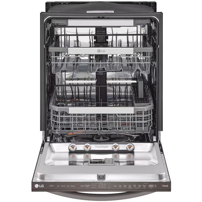 LG LDTH7972D 24 in. Top Control Smart Dishwasher with 42 dBa Sound Level & 3rd-Rack - Black Stainless