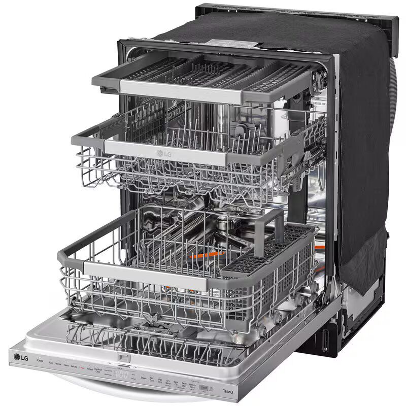LG LDTH7972S 24 in. Top Control Smart Dishwasher with 42 dBa Sound Level & 3rd-Rack - PrintProof Stainless Steel