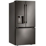 LG LF25H6330D 33 in. 24.5 cu. ft. Smart French Door Refrigerator with Ice & Water Dispenser - PrintProof Black Stainless Steel