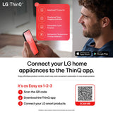 LG LF25H6330S 33 in. 24.5 cu. ft. Smart French Door Refrigerator with Ice & Water Dispenser - PrintProof Stainless Steel