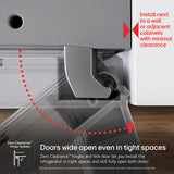 LG LF25Z6211S 36 in. 25.1 cu. ft. Smart Counter Depth French Door Refrigerator with Internal Water Dispenser - PrintProof Stainless Steel