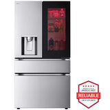 LG LF29S8365S 36 in. 28.6 cu. ft. Smart 4-Door French Door Refrigerator with MyColor InstaView, Ice & Water Dispenser - PrintProof Stainless Steel