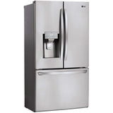 LG LRFS28XBS 36 in. 27.7 cu. ft. Smart French Door Refrigerator with Ice & Water Dispenser - PrintProof Stainless Steel