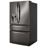 LG LRMDS3006D 36 in. 29.5 cu. ft. Smart 4-Door French Door Refrigerator with External Ice & Water Dispenser- Black Stainless Steel