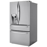 LG LRMDS3006S 36 in. 29.5 cu. ft. Smart 4-Door French Door Refrigerator with Ice & Water Dispenser - PrintProof Stainless Steel