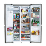 LG LRSOS2706S InstaView36 in. 27.1 cu. ft. Smart Side by Side Refrigerator with Ice & Water Dispenser - PrintProof Stainless Steel