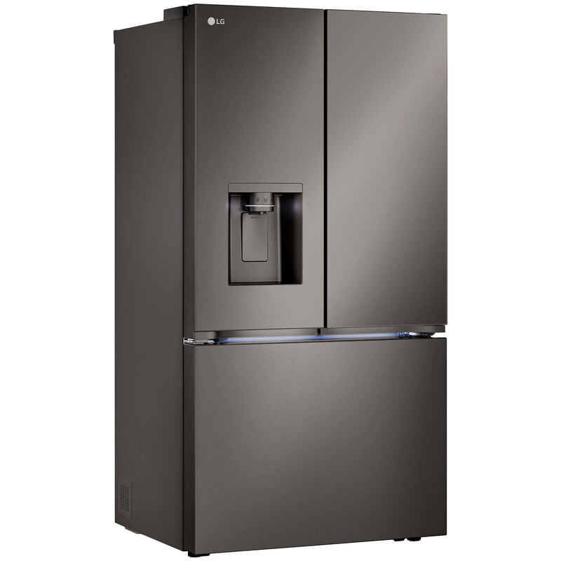 LG LRYXC2606D 36 in. 25.5 cu. ft. Smart Counter Depth French Door Refrigerator with Ice & Water Dispenser - PrintProof Black Stainless Steel