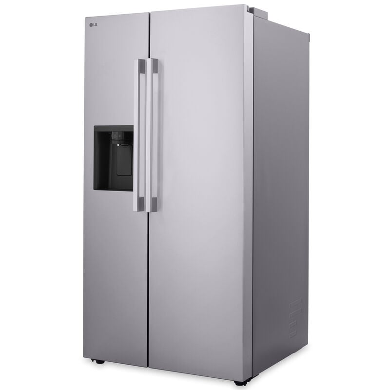 LG LS27T3230S 36 in. 26.6 cu. ft. Smart Side by Side Refrigerator with Ice & Water Dispenser - PrintProof Stainless Steel