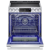 LG LSES6338F InstaView 30 in. 6.3 cu. ft. Smart Air Fry True European Convection Slide-In Electric Range with Radiant Burners - Stainless Steel