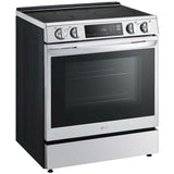 LG LSIL6334FE 30 in. 6.3 cu. ft. Smart Air Fry True European Convection Slide-In Electric Range with 4 Induction Burners - PrintProof Stainless Steel