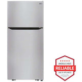 LG LTCS20030S 30 in. 20.2 cu. ft. Top Freezer Refrigerator with Factory Installed Ice Maker -Stainless Steel