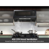 Samsung ME11F7510MT 30 in. 1.1 cu. ft. 1100W Low Profile Smart Over-the-Range Microwave with 400 CFM - Matte Black Steel
