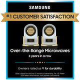 Samsung ME21DG6300SR 30 in. 2.1 cu. ft. 1000W Smart Over-the-Range Microwave with 400 CFM & Sensor Cooking - Stainless Steel