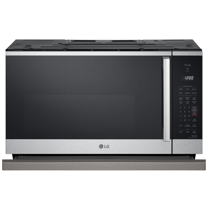 LG MVEL2125X 30 in. 2.1 cu. ft. 1050W Smart Over-the-Range Microwave with 400 CFM & Sensor Cooking - PrintProof Stainless Steel