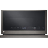 LG MVEL2137D 30 in. 2.1 cu. ft. 1050W Smart Over-the-Range Microwave with 400 CFM & Sensor Cooking - PrintProof Black Stainless Steel