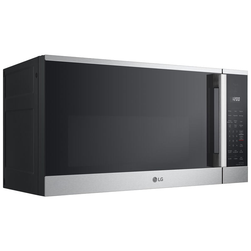 LG MVEM1825X 30 in. 1.8 cu. ft. 1000W Smart Over-the-Range Microwave with 300 CFM & Sensor Cooking - PrintProof Stainless Steel
