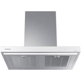 Samsung NK30CB600W12 30 in. Smart Convertible Chimney Style Range Hood with 630 CFM, 4 Fan Speeds & 1 LED Light - White
