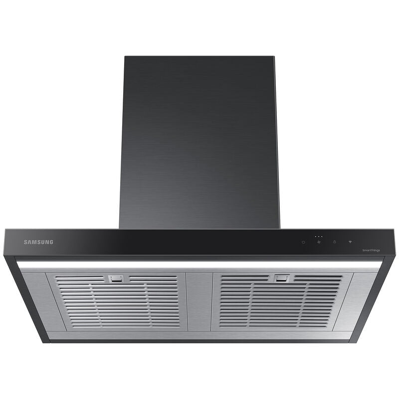 Samsung NK30CB600W33 30 in. Smart Convertible Chimney Style Range Hood with 630 CFM, 4 Fan Speeds & 1 LED Light - Deep Charcoal