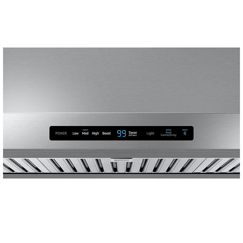 Samsung NK36N7000US 36 in. Smart Convertible Standard Style Range Hood with 390 CFM, 4 Fan Speeds & 2 LED Lights - Stainless Steel