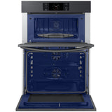 Samsung NQ70CG700DMT Bespoke 30 in. 7.0 cu. ft. Smart Speed/Steam Electric Microwave/Wall Oven Combo with Dual Convection & Sensor Cooking - Matte Black