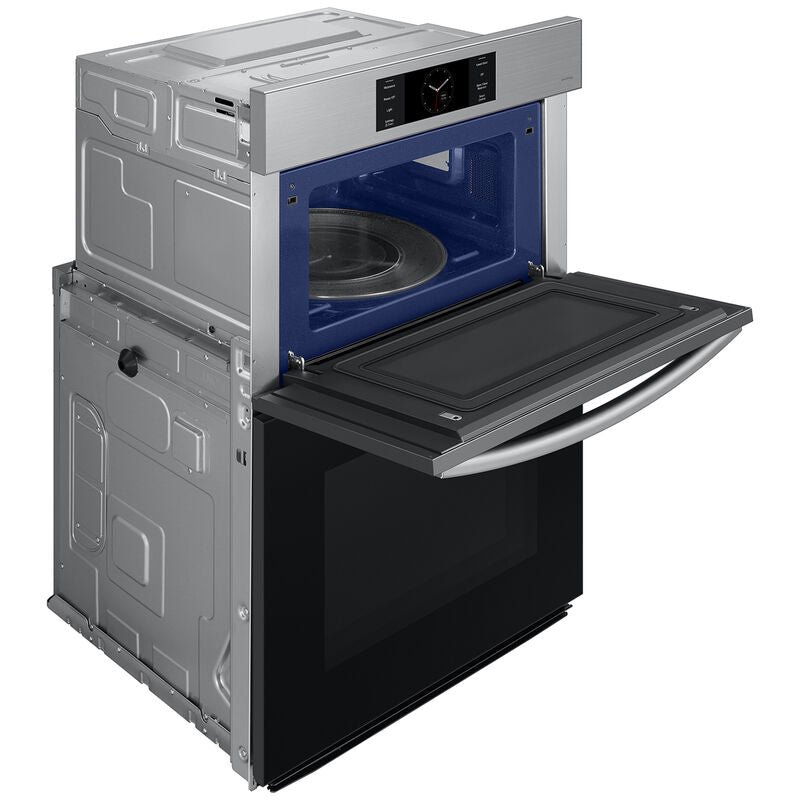 Samsung NQ70CG700DSR Bespoke 30 in. 7 cu. ft. Smart Speed/ Steam Electric Microwave/Wall Oven Combo with Dual Convection & Sensor Cooking - Stainless Steel