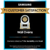 Samsung NV51CG600SSR 30 in. 5.1 cu. ft. Smart Steam Electric Single Wall Oven with Dual Convection - Stainless Steel