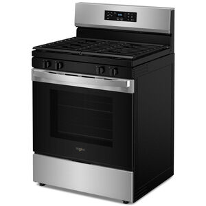 Whirlpool 30 in. 5 cu. ft. Gas Range with 4 Sealed Burners - Stainless Steel