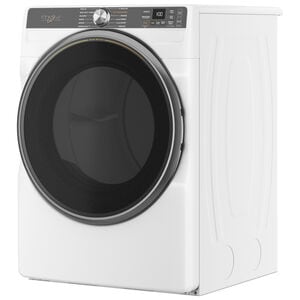 Whirlpool 27 in. 7.4 cu. ft. Smart Stackable Gas Dryer with Sensor Dry, Sanitize & Steam Cycle - White