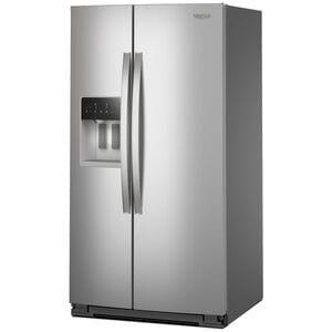 Whirlpool 36 in. 28.7 cu. ft. Side-by-Side Refrigerator with Ice & Water Dispenser - Fingerprint Resistant Stainless Steel