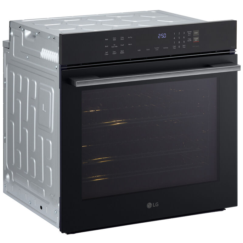 LG WSED3023B 24 in. 3 cu. ft. Smart Electric Single Wall Oven with True European Convection - Black