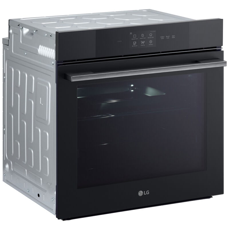 LG WSED3067M 24 in. 3 cu. ft. Smart Steam Electric Single Wall Oven with True European Convection - Matte Black