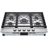 LG CBGJ3023S 30 in. 5-Burner Natural Gas Cooktop with Simmer Burner & Power Burner - Stainless Steel