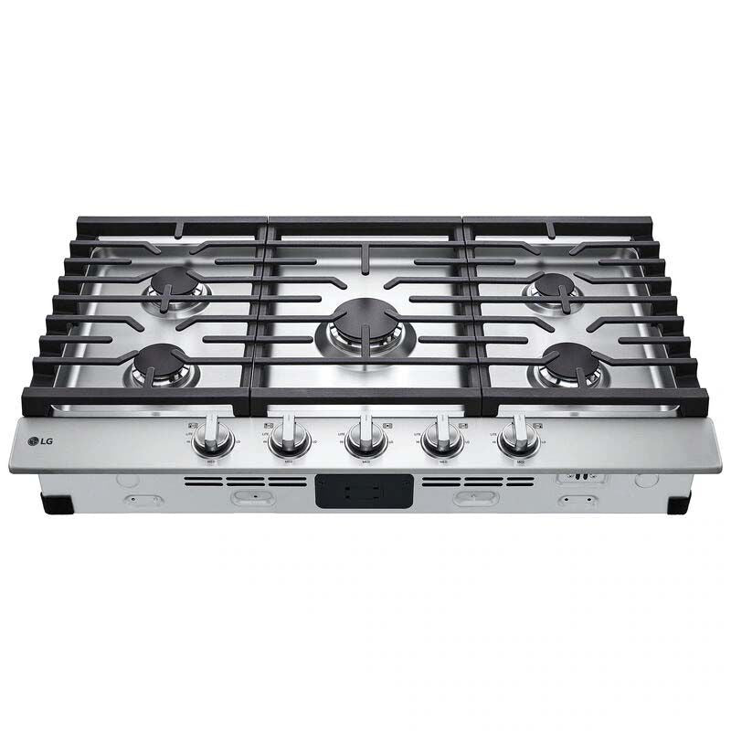 LG CBGJ3623S 36 in. 5-Burner Natural Gas Cooktop with Simmer Burner & Power Burner - Stainless Steel