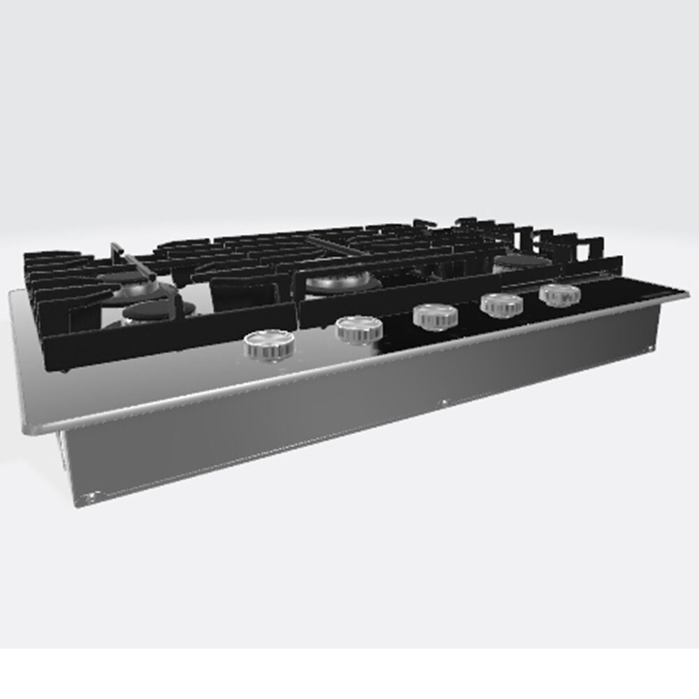 KitchenAid KCGG536PBL 36 Inch Gas Cooktop, product view 3