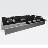 KitchenAid KCGG536PBL 36 Inch Gas Cooktop, product view 3
