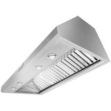 KitchenAid 48 in. Ducted Canopy Pro Style Style Range Hood with 4 Fan Speeds & 4 LED Lights - Stainless Steel