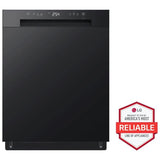 LG LDFC2423B 24 in. Front Control Dishwasher with 52 dBa Sound Level, Dynamic Dry & Pocket - Black