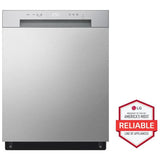 LG LDFC2423V 24 in. Front Control Dishwasher with 52 dBa Sound Level, Dynamic Dry & Pocket - Stainless Steel Look