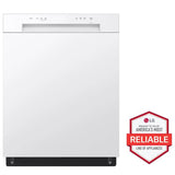 LG LDFC2423W 24 in. Built-In Dishwasher with Front Control, 52 dBA Sound Level, 15 Place Settings & 5 Wash Cycles - White