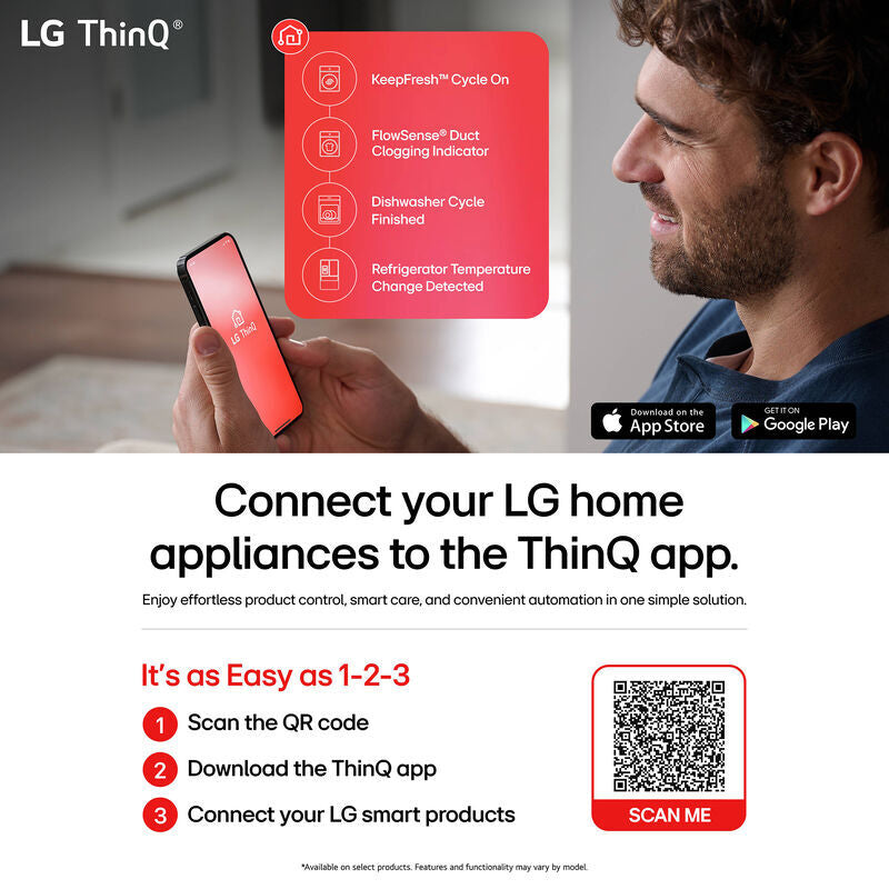 LG LF26C8210S 36 in. 25.5 cu. ft. Smart Counter Depth 4-Door French Door Refrigerator with Internal Water Dispenser - PrintProof Stainless Steel