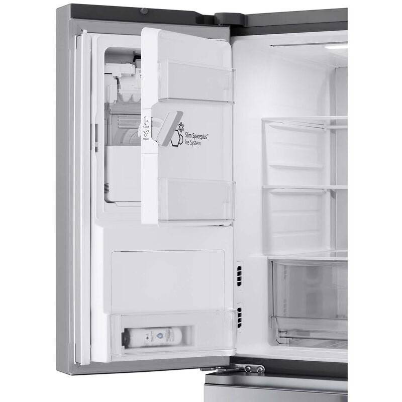 LG LF29S8365S 36 in. 28.6 cu. ft. Smart 4-Door French Door Refrigerator with MyColor InstaView, Ice & Water Dispenser - PrintProof Stainless Steel