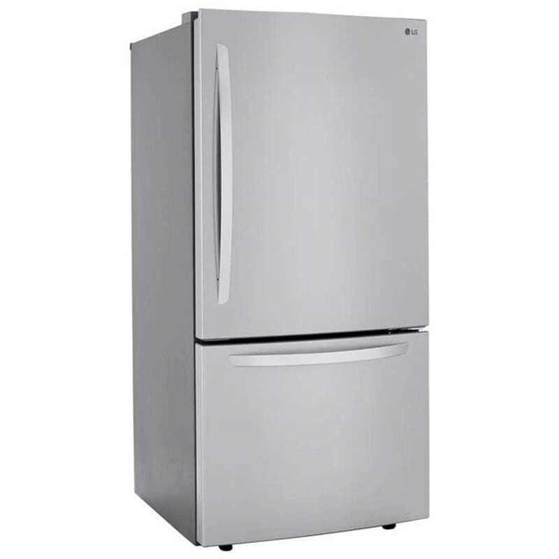 LG LRDCS2603S 33 in. 25.5 cu. ft. Bottom Freezer Refrigerator with Ice Maker - PrintProof Stainless Steel